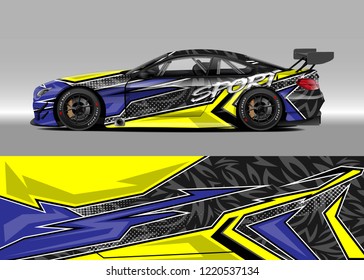 Car Decal Graphic Vector Wrap Vinyl Stock Vector (royalty Free 