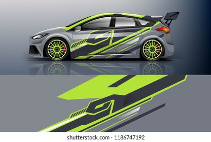 Car decal graphic vector,racing car. Graphic abstract stripe designs for racing car