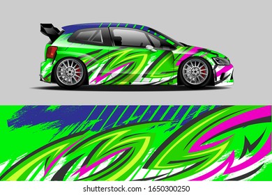 car decal graphic wrap vector, abstract background
