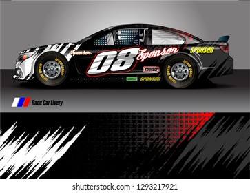 car decal sticker design vector. abstract background for vehicle vinyl wrap
