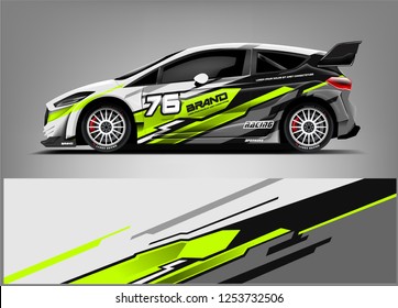 Rally Car Wrap Vector Designs Abstract Stock Vector (Royalty Free ...