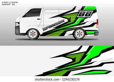 Car decal sticker wrap design vector. Graphic abstract racing background designs .