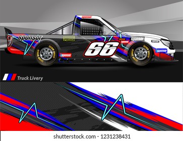Car decal, truck and cargo van wrap vector. modern abstract stripe background designs for branding and vehicle livery 
