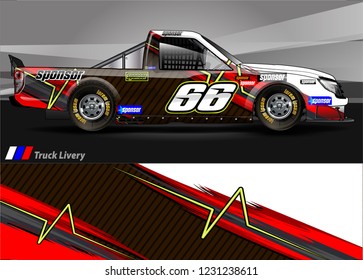 Car decal, truck and cargo van wrap vector. modern abstract stripe background designs for branding and vehicle livery 