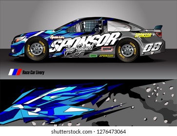 Car decal, truck and cargo van wrap design vector. Modern abstract background for car branding and vehicle livery 