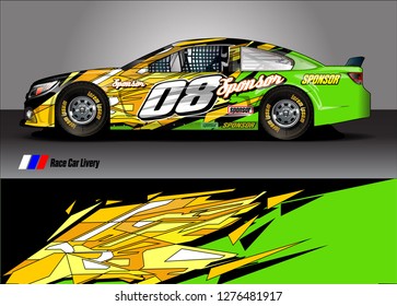 Car decal, truck and cargo van wrap design vector. Modern abstract background for car branding and vehicle livery 
