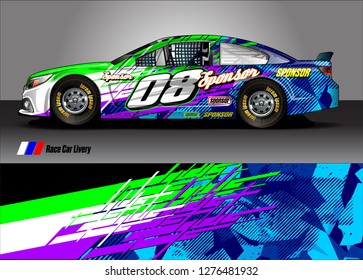 Car decal, truck and cargo van wrap design vector. Modern abstract background for car branding and vehicle livery 