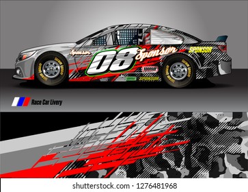 Car decal, truck and cargo van wrap design vector. Modern abstract background for car branding and vehicle livery 