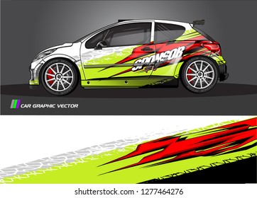 Car decal, truck and cargo van wrap design vector. Modern abstract background for car branding and vehicle livery 