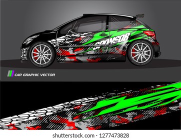 Car decal, truck and cargo van wrap design vector. Modern abstract background for car branding and vehicle livery 