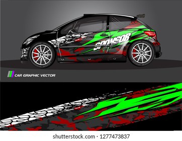 Car decal, truck and cargo van wrap design vector. Modern abstract background for car branding and vehicle livery 