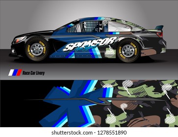 Car decal, truck and cargo van wrap design vector. Modern abstract background for car branding and vehicle livery 
