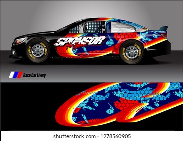 Car decal, truck and cargo van wrap design vector. Modern abstract background for car branding and vehicle livery 