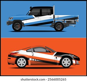 Car decal, Truck and cargo van Vehicle car wrap Design