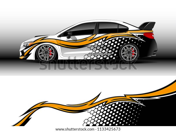 Car decal, truck and cargo van wrap vector.\
Graphic abstract stripe designs for drift livery car, advertisement\
and branding