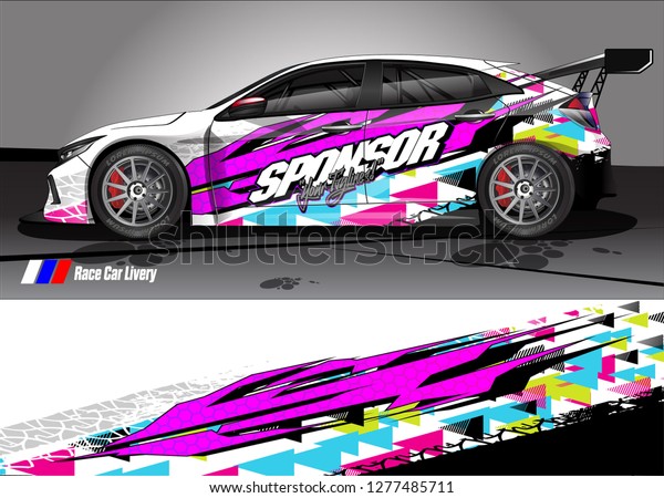 Car decal,\
truck and cargo van wrap design vector. Modern abstract background\
for car branding and vehicle\
livery