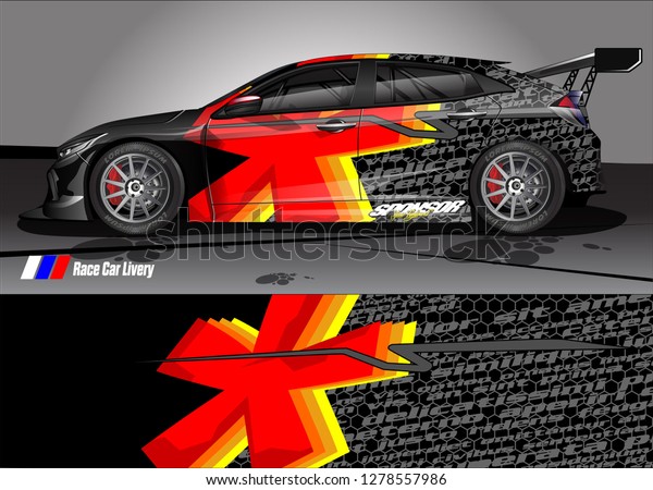 Car decal,\
truck and cargo van wrap design vector. Modern abstract background\
for car branding and vehicle\
livery