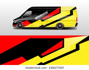 Car decal van designs vector
