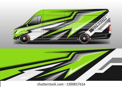 Car decal van designs . Wrap designs vector . Cargo van decal, truck and car wrap vector .