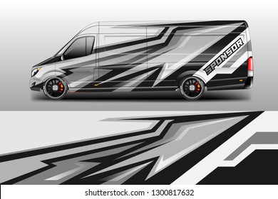 Car decal van designs . Wrap designs vector . Cargo van decal, truck and car wrap vector .