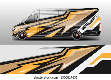 Car decal van designs . Wrap designs vector . Cargo van decal, truck and car wrap vector .