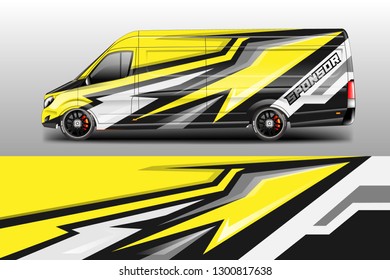 Car decal van designs . Wrap designs vector . Cargo van decal, truck and car wrap vector .