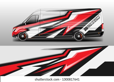 Car decal van designs . Wrap designs vector . Cargo van decal, truck and car wrap vector .
