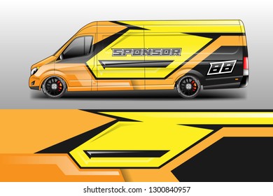 Car decal van designs . Wrap designs vector . 