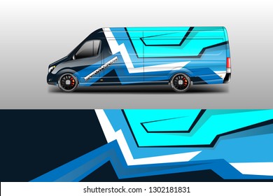 Car decal van designs . Wrap designs vector . Cargo van decal, truck and car wrap vector .