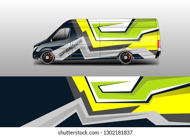 Car decal van designs . Wrap designs vector . Cargo van decal, truck and car wrap vector .
