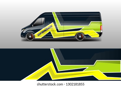 Car decal van designs . Wrap designs vector . Cargo van decal, truck and car wrap vector .