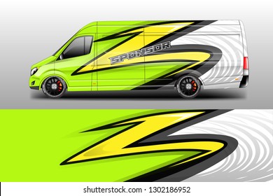 Car decal van designs . Wrap designs vector .