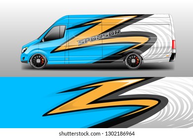 Car decal van designs . Wrap designs vector .