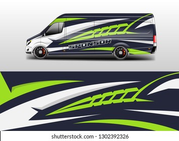 Car decal van designs . Wrap designs vector . Cargo van decal, truck and car wrap vector .