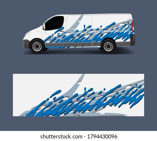 Car decal van designs . Wrap designs template vector.