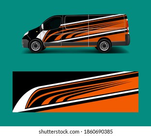 Car decal van designs . Wrap designs template vector.