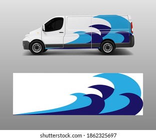 Car decal van designs . Wrap designs template vector.