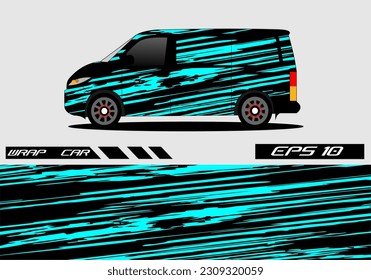 Car decal van designs . Wrap designs vector . Cargo van decal, truck and car wrap vector .