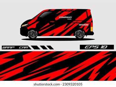 Car decal van designs . Wrap designs vector . Cargo van decal, truck and car wrap vector .