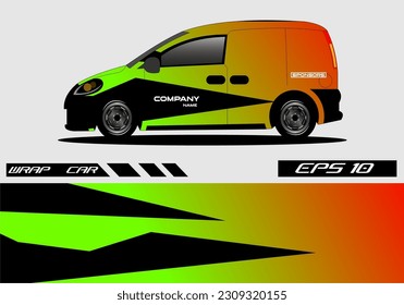 Car decal van designs . Wrap designs vector . Cargo van decal, truck and car wrap vector .