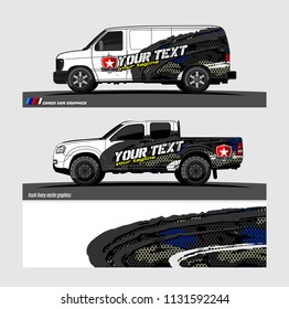 car decal vector. Abstract background for vehicle vinyl wrap. 