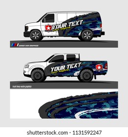 car decal vector. Abstract background for vehicle vinyl wrap. 