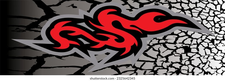 calcomanía del coche en estilo de arte vectorial