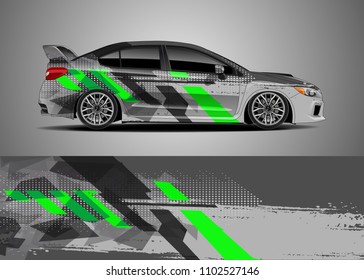 Car decal vector, graphic abstract racing designs for vehicle Sticker vinyl wrap
