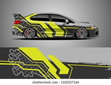 vector de decal de Camión, diseño gráfico abstracto de carreras para vehículos Envoltura de vinilo de adhesivo