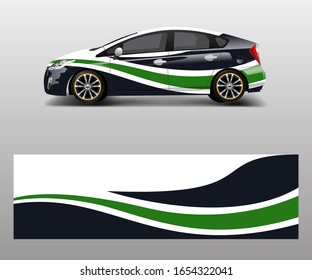 vector de decal de Camión, diseño gráfico abstracto de carreras para vehículos Envoltura de vinilo de adhesivo