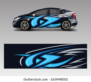 vector de decal de Camión, diseño gráfico abstracto de carreras para vehículos Envoltura de vinilo de adhesivo