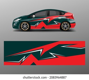 Vector de calcomanías de coche, diseño gráfico abstracto de carreras para vehículo Envoltura de vinilo Sticker