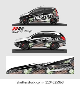 Car decal vector. modern abstract stripe background designs for branding and vehicle vinyl wrap 

