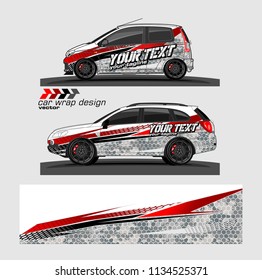 Car decal vector. modern abstract stripe background designs for branding and vehicle vinyl wrap 

